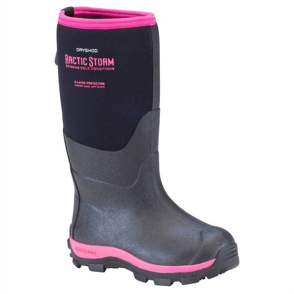 NEW DRYSHOD kids' tuffy sport boots in pink